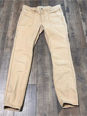 Toad&Co Earthworks Pant Womens 4 Tan Khaki Organic Cotton Stretch Chinos